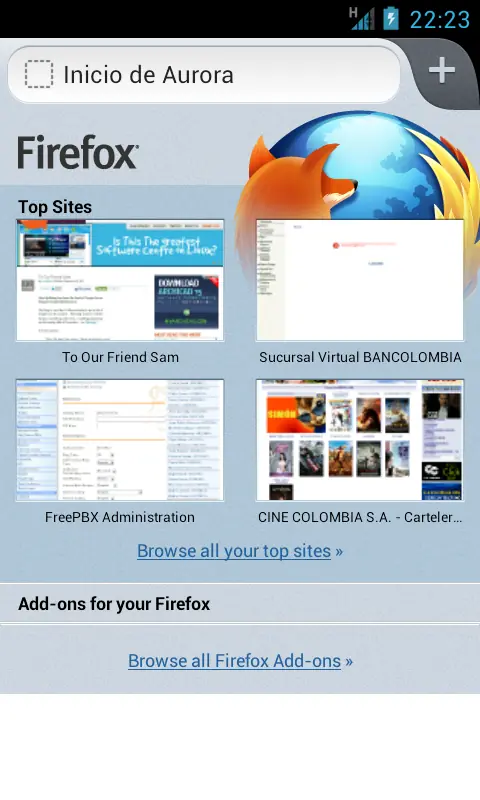 Firefox Aurora para Android lleno de cambios y nuevo diseño