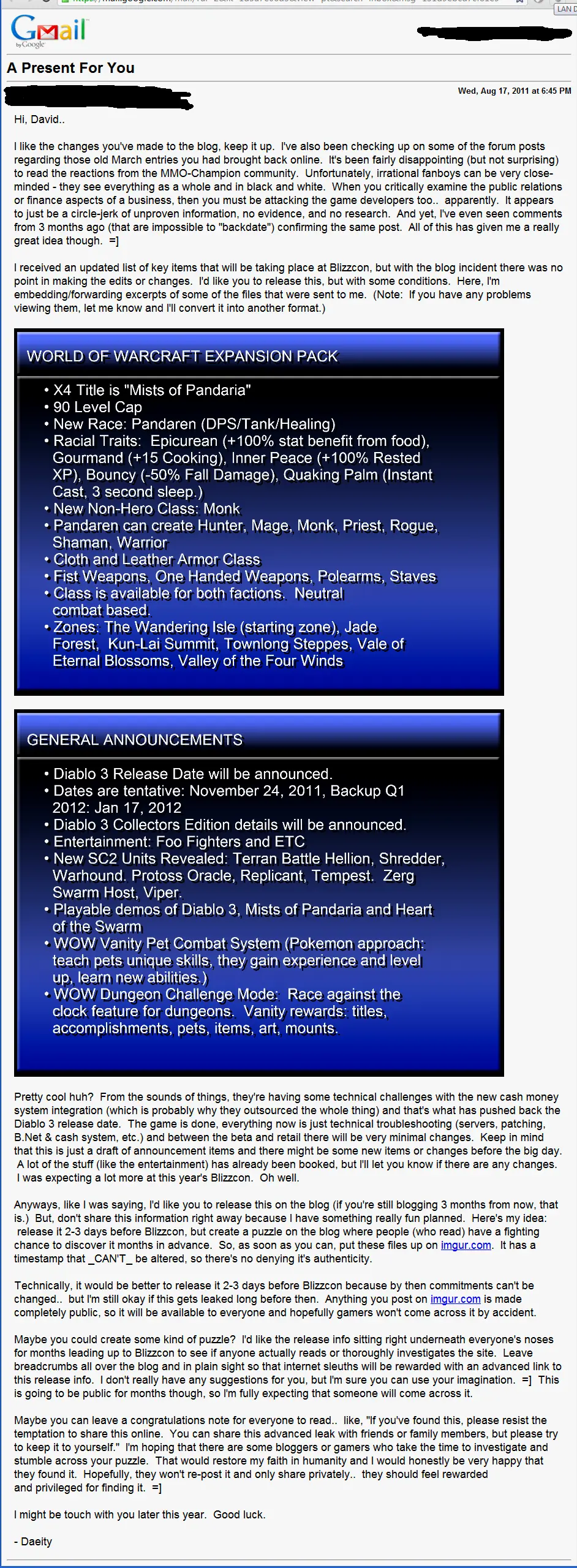 Noticias del Diablo 3 (posible fecha de lanzamiento!)