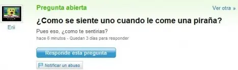 Preguntas raras que se hacen en yahoo