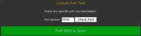Comprobar puertos abiertos router