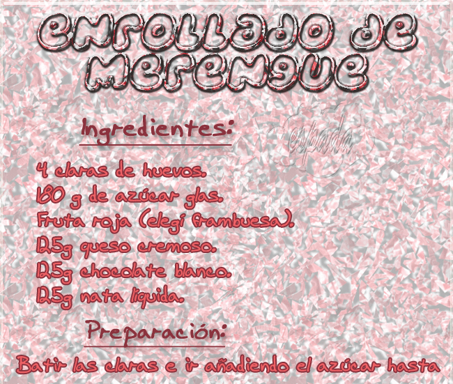 Enrollado de merengue