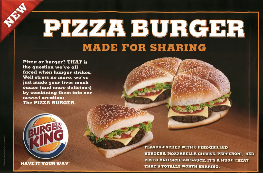 Pizza Burger de Burger King