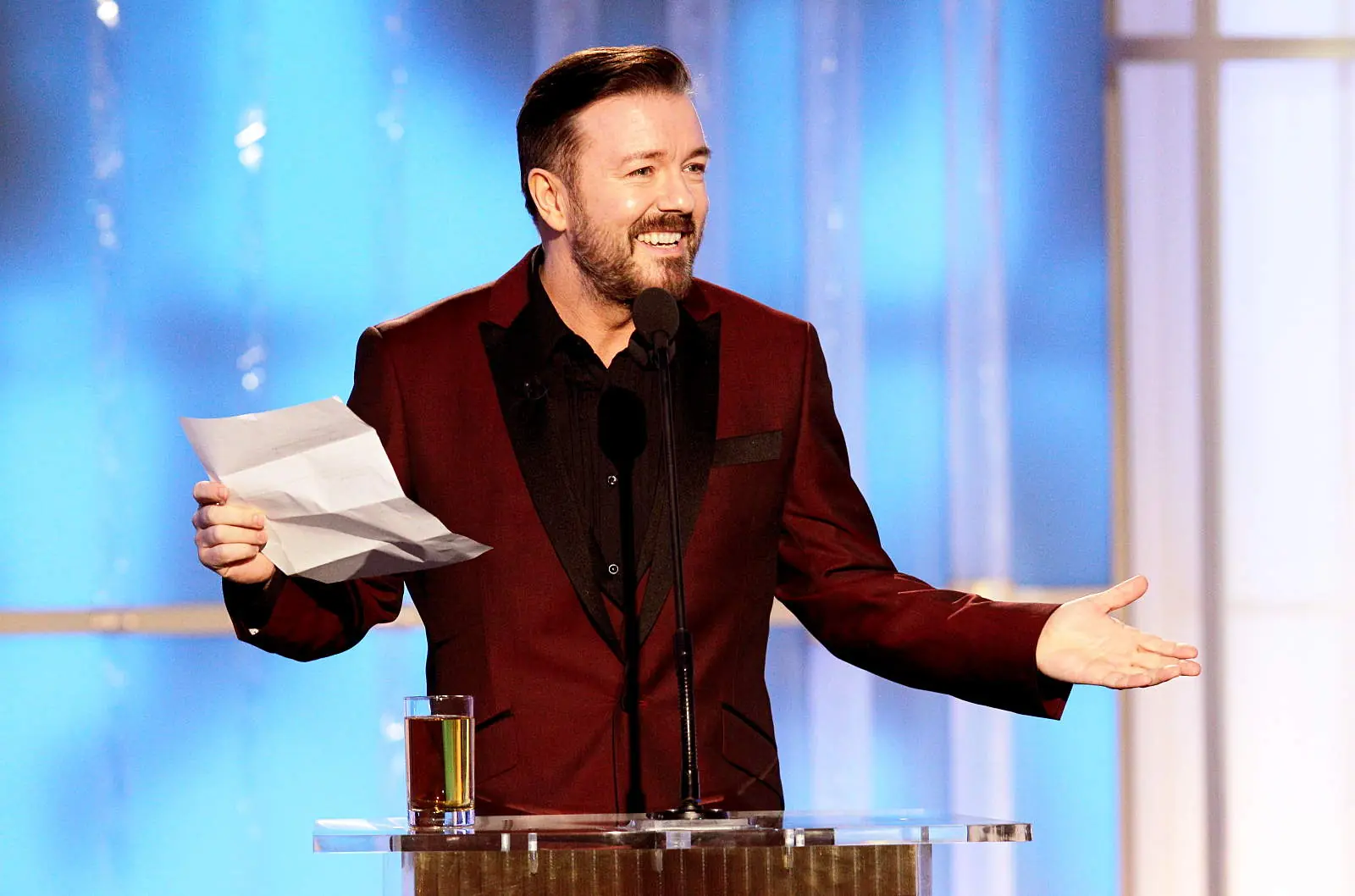 El acido humor de Ricky Gervais en los Golden Globe 2012