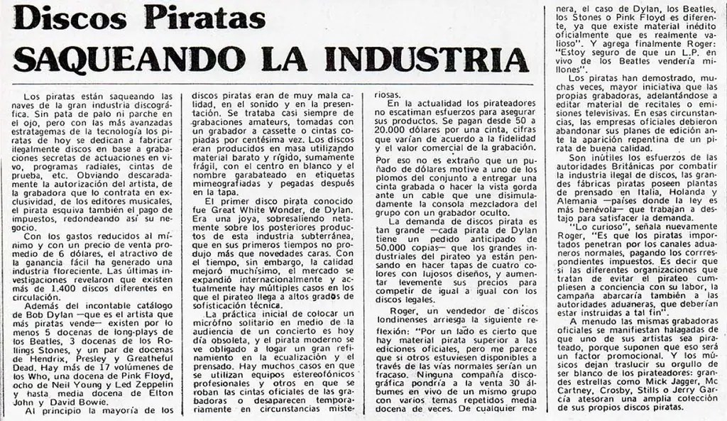 Discos Piratas - Saqueando la industria