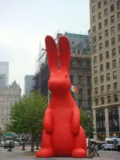 conejos gigantes de nueva york