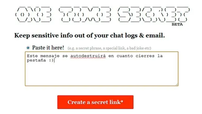 Envía información de forma confidencial con one time secre