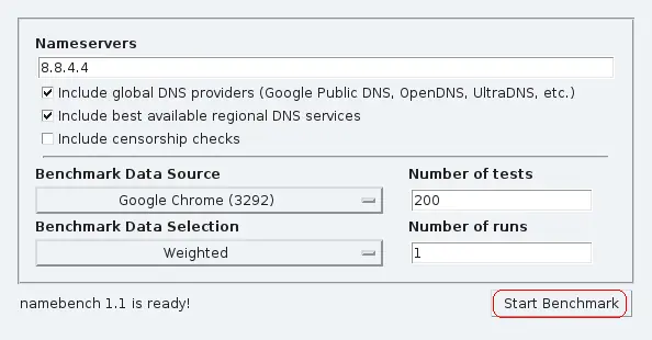 Incrementa tu velocidad de internet con NameBench