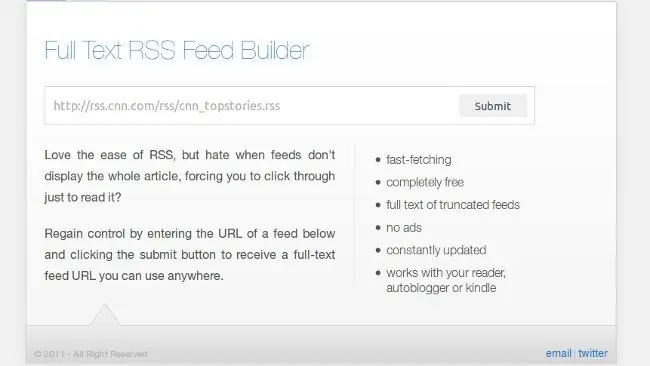 Recibir posts enteros de feeds que los muestran incompletos