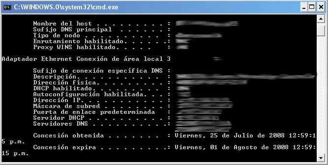 Comandos MS-DOS o CMD
