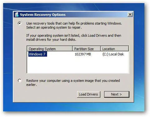 Reparar arranque de Windows 7