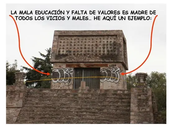 ¡Hazme el chingado favor! Vandalismo al Teocalli DeAcatitla