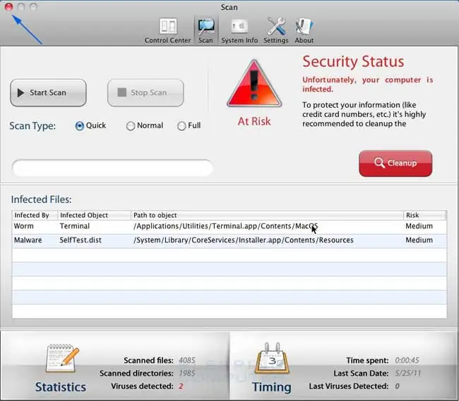 Mac Guard, una nueva variante del falso antivirus MAC Defend