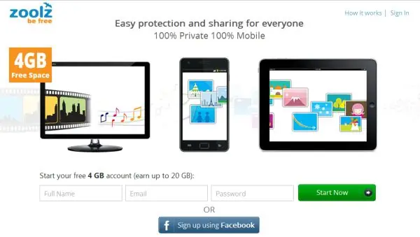 Zoolz 4GB gratis para realizar backups