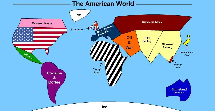 Mapa mundi según quien lo vea