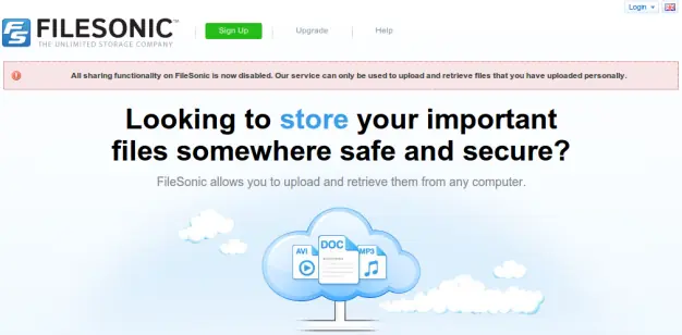 Filesonic Puede Cerrar Sus Puertas en Breve
