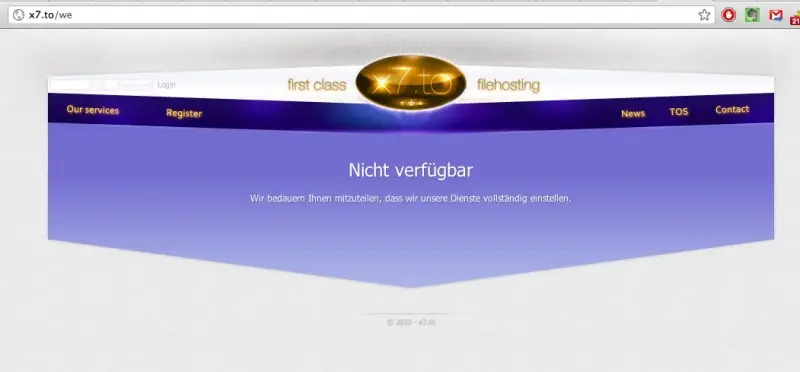 6 Servidores de descargas se rinden por lo de megaupload