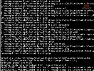 Configurar consola de cakephp en windows