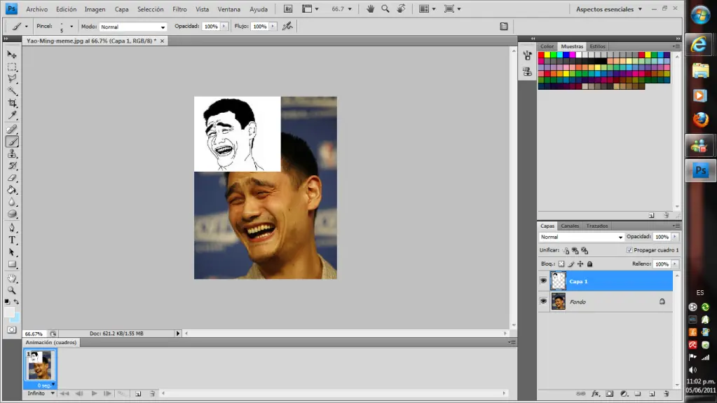 Convertir foto a meme de cuánto cabrón (foto a caricatura)