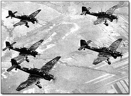 Stukas: aterrorizando con sirenas o "trompetas de jeri