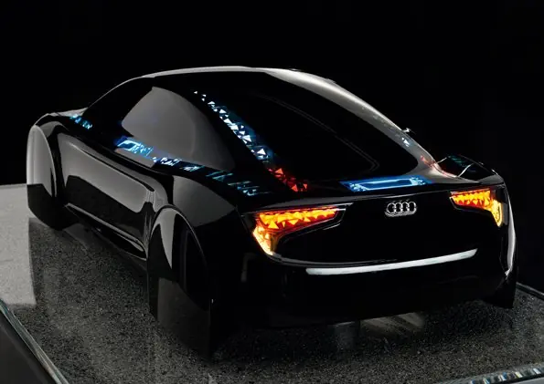 Audi explora el uso de psicodélicos paneles oled en lugar d