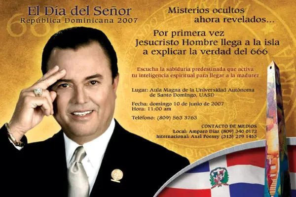 Dice ser Jesús, imita a Goku y alaba al 666 y sss