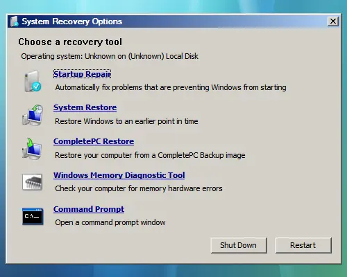 Cómo reparar el MBR en Windows 7