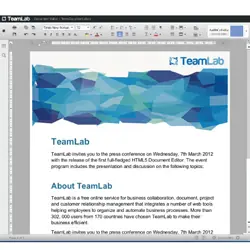 El primer procesador de texto online en base a HTML5