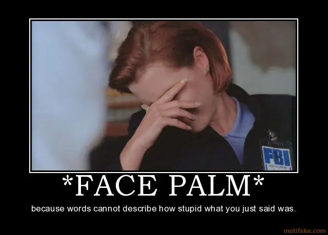 facepalm