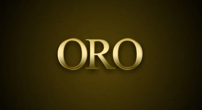 Como hacer un texto de oro en Photoshop