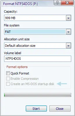 Cómo crear un USB de arranque MS-DOS