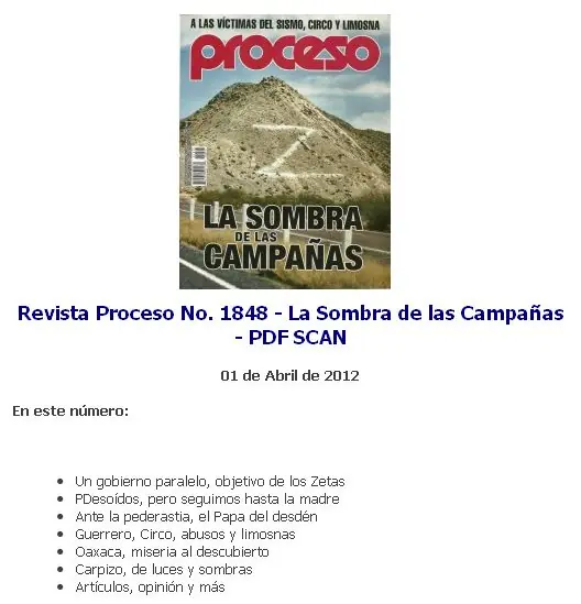 Revista Proceso 1848, La Sombra de las Campañas PDF