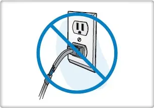 En caso de una descarga electrica.