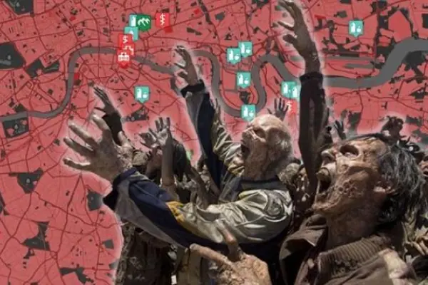 Sobrevivi a un ataque zombie con Google Map