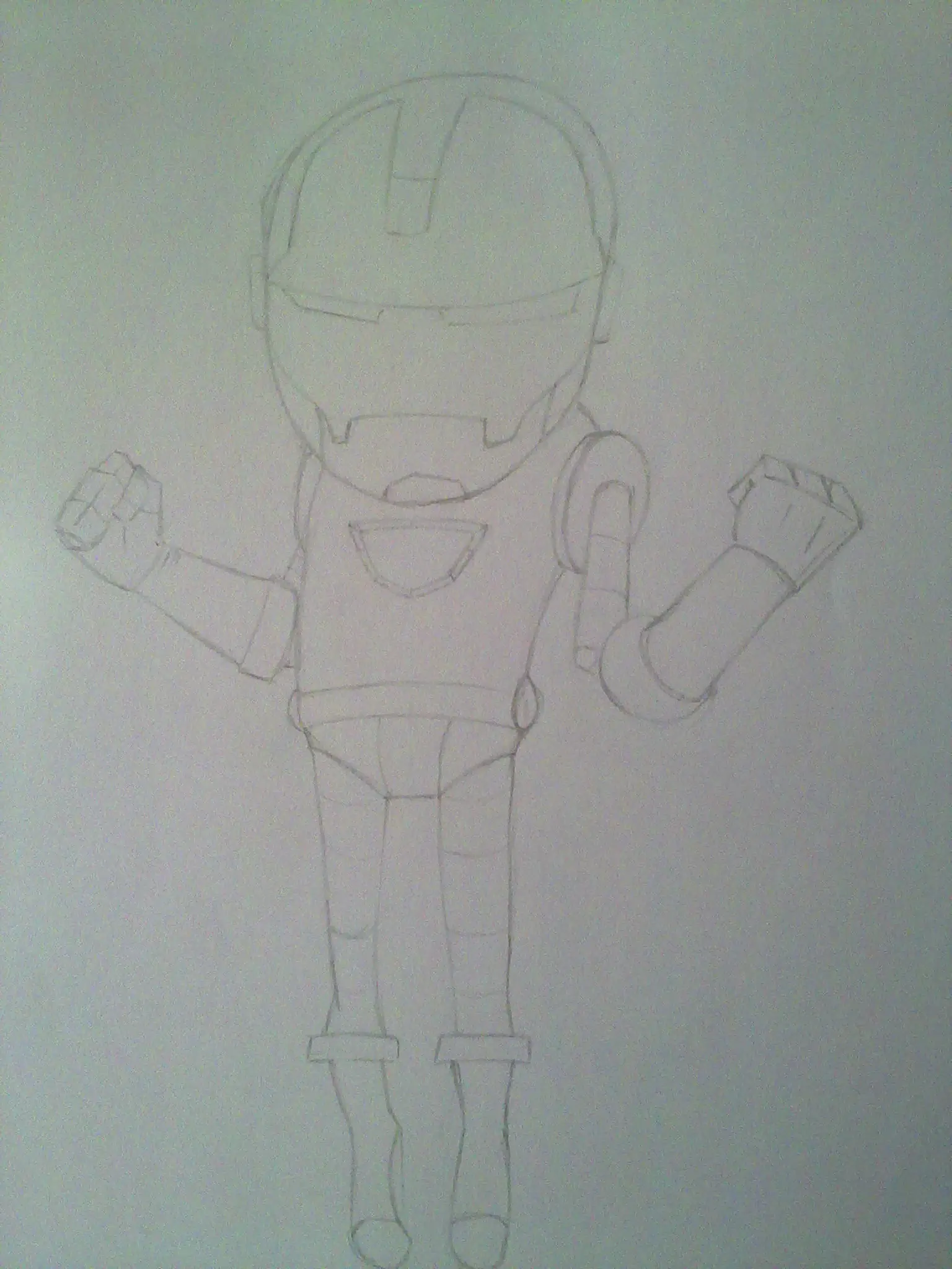 Mi caricatura de Ironman(paso a paso)