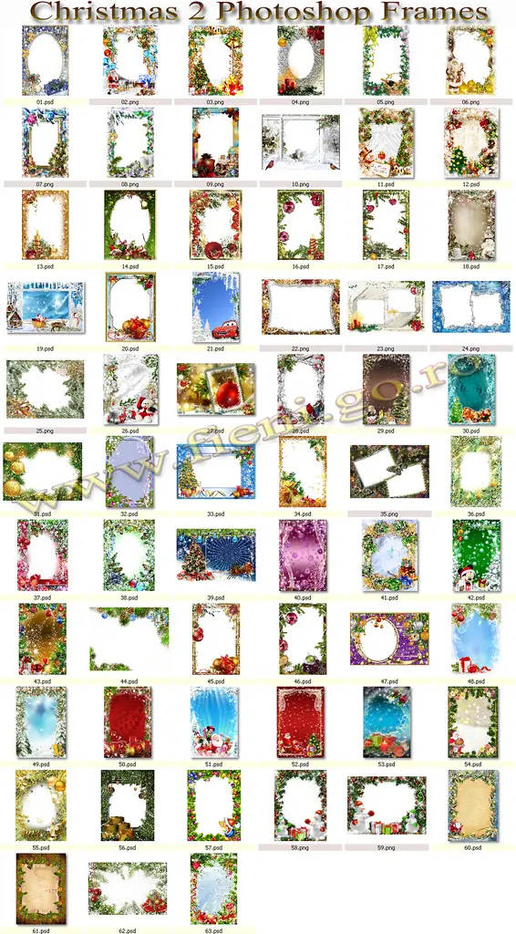 Photoshop] Plantillas, Marcos Navidad 2 (nuevo pack 2011)