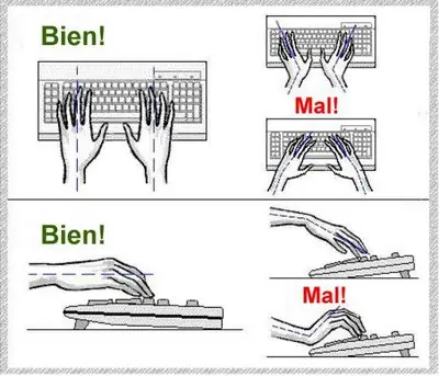 Posturas correctas frente a la PC