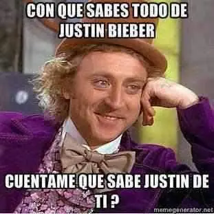 Algunos memes de justin bieber