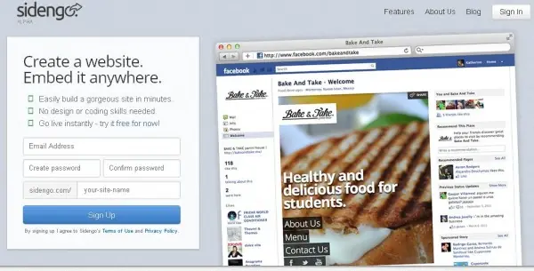 Crea sitios web “portables” en minutos con Sidengo