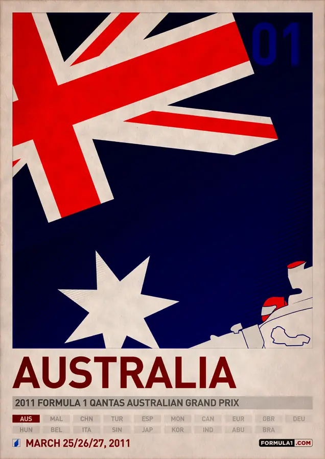 Carteles de Formula 1 temporada 2011