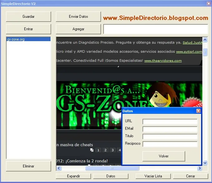SimpleDirectorio 2 (rellenar webs automaticamente)