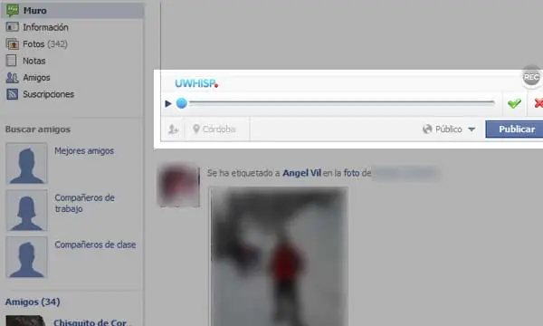 Mensajes de voz en Facebook gracias a uWhisp