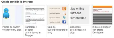 Blogger, Entradas Relacionadas con Imagen en Miniatura