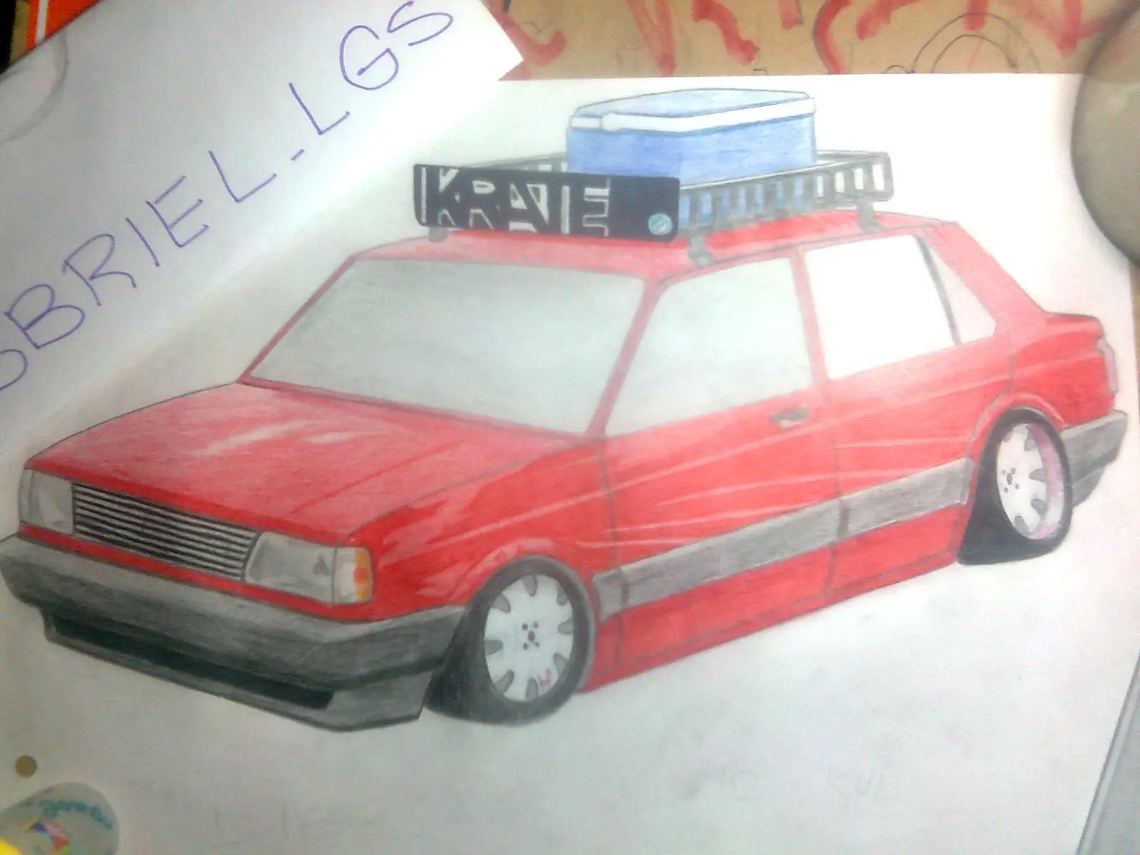 Dibujo paso a paso de un VW senda Toon