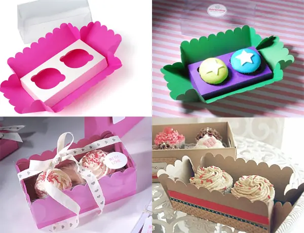 Cajas para cupcakes personalizadas y para montar en casa