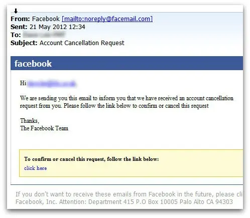 Falsas "solicitudes de cancelación de cuenta" de