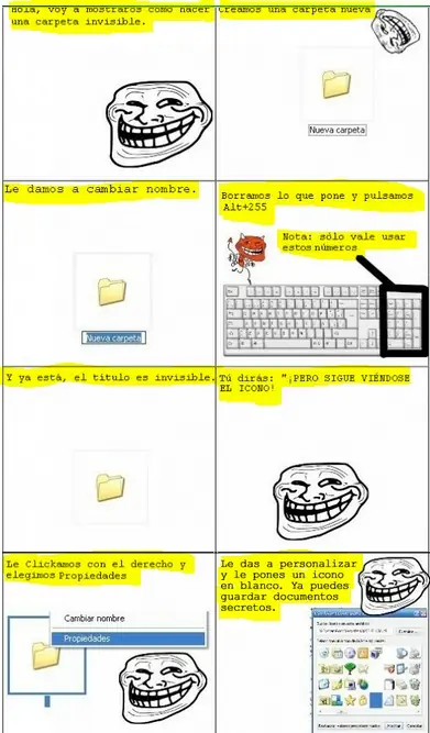 como crear carpeta secreta