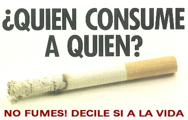 31 de mayo. Día mundial sin tabaco.