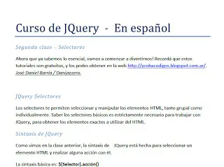 Tutorial de JQuery - Parte 2 - Selectores