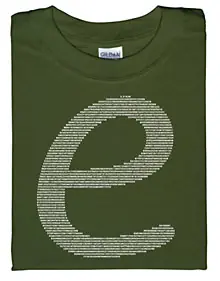 Un millón de cifras del numero e