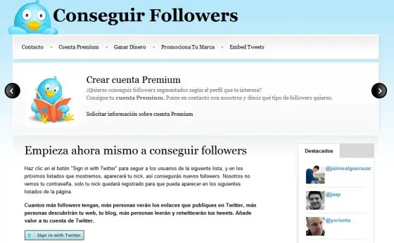 5 sitios para conseguir más seguidores en twitter en 1 día